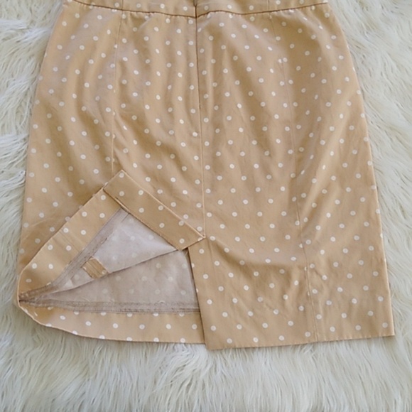 J. Crew Cream & White Polka Dot Pencil Skirt - Picture 5 of 10